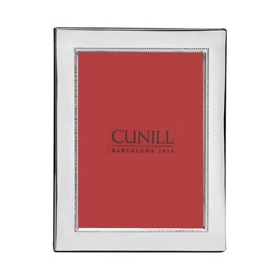 Cunill America Beaded Wide 5 x 7 Inch Picture Frame                            - Sterling Silver, M…