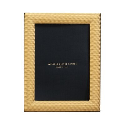 Cunill America Cleo 5 x 7 Inch Picture Frame - 24k Gold Plated 0.5 Microns, MPN: 4257G
