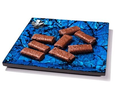 LADORADA Mother Of Pearl Blue Accent Tray AT-MB-AC-0808, MPN: AT-MB-AC-0808,