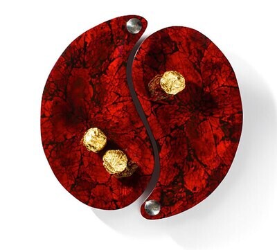 LADORADA Mother Of Pearl Red Yin-Yang Set YY-MR-SS-1106, MPN: YY-MR-SS-1106,