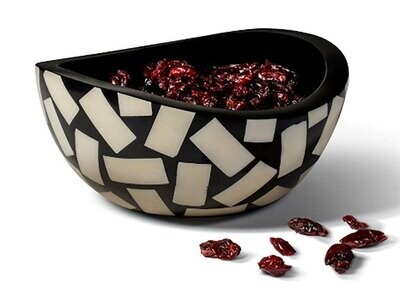LADORADA Bone Domino Accent Bowl AB-BD-NA-0700, MPN: AB-BD-NA-0700,