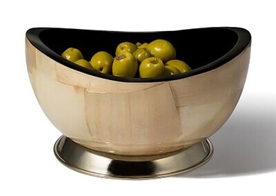 LADORADA Burl Veneer With Base Accent Bowl AB-BU-RB-0700, MPN: AB-BU-RB-0700,