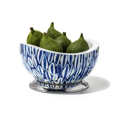 LADORADA Blue Almendro With Base Accent Bowl AB-AU-RB-0700, MPN: AB-AU-RB-0700,