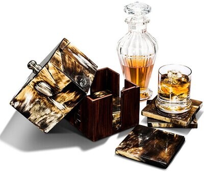 LADORADA Horn Luxe Box Set Coaster Set DC-HL-BH-0606, MPN: DC-HL-BH-0606,