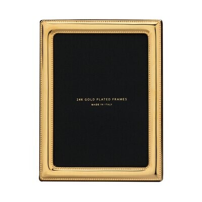 Cunill America Pearls 8 x 10 Inch Picture Frame - 24k Gold Plated 0.5 Microns, MPN: 81479G