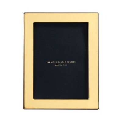 Cunill America Plain 8 x 10 Inch Picture Frame - 24k Gold Plated 0.5 Microns, MPN: 242502G