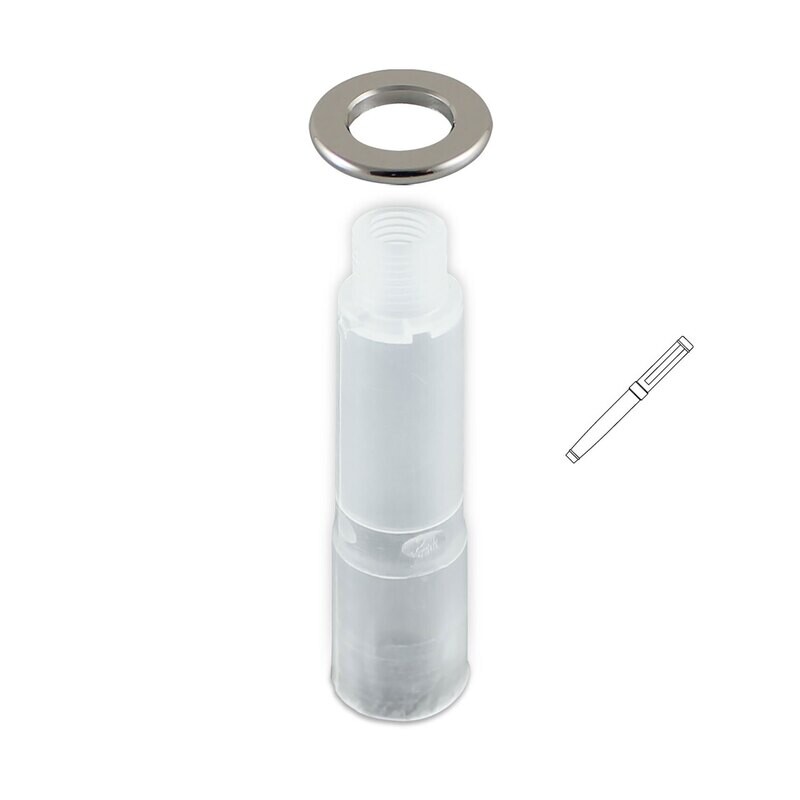 Acme Pushoff &amp; Chrome Washer For Standard Flat-Top Roller Ball Pens ZPPUSHOFFWF