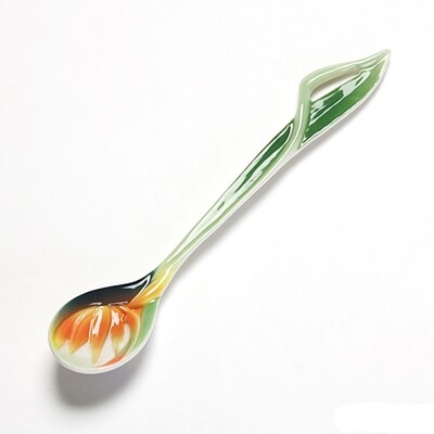 Franz Porcelain Summer Bird Of Paradise Flower Spoon FZ00136, MPN: FZ00136,
