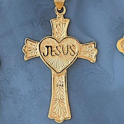 Dazzlers Jewelry Cross Pendant Necklace Charm Bracelet in Yellow, White or Rose Gold 8138, MPN: DZ-…