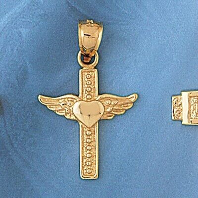 Dazzlers Jewelry Cross Pendant Necklace Charm Bracelet in Yellow, White or Rose Gold 8102, MPN: DZ-…