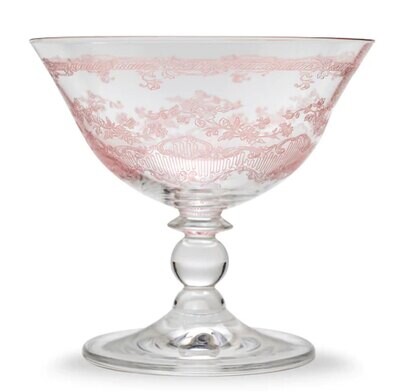 Arte Italica Giardino Pink Compote GIA103P