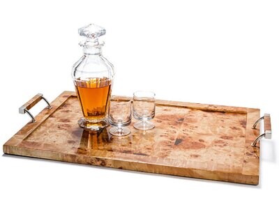 LADORADA Burl Veneer Serving Tray ST-BU-VH-2416, MPN: ST-BU-VH-2416,