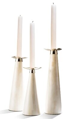 LADORADA Bone Trio Candle Holder Set CH-BO-CT-1404, MPN: CH-BO-CT-1404,