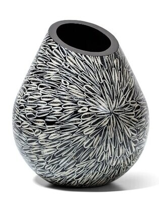 LADORADA Black Almendro Teardrop Vase FV-BA-NA-1313, MPN: FV-BA-NA-1313,