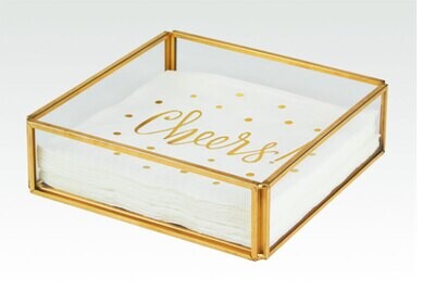 Tizo Brass Coctail Napkin King Tray CR865GDNP, MPN: CR865GDNP,