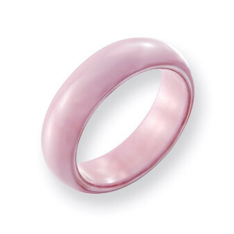 Pink 5.5mm Polished Band Ceramic CER31-5