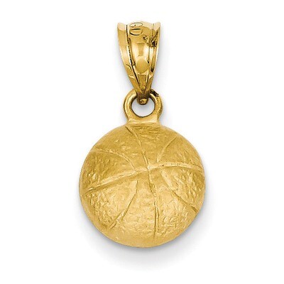 Basketball Charm 14k Gold C47, MPN: C47, 883957860565
