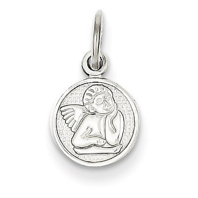 Small Polished Angel Charm 14k White Gold WCH47, MPN: WCH47, 883957246642