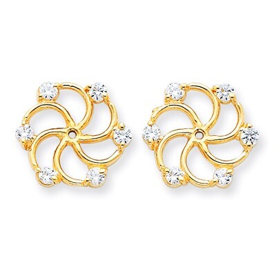 Diamond Earring Jacket Mountings 14k Gold XJ47, MPN: XJ47, 191101106088