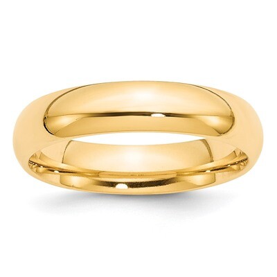 5mm Comfort-Fit Band 14k Gold Engravable CF050-10, MPN: CF050-10, 886774474946