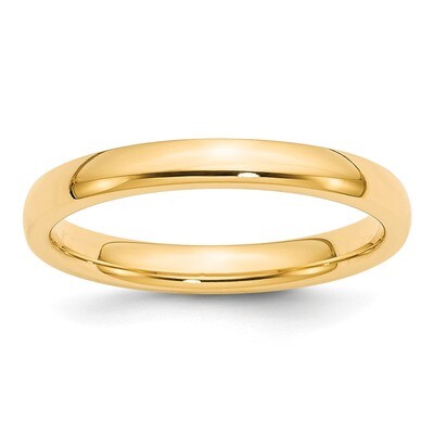 3mm Comfort-Fit Band 14k Gold Engravable CF030-10.5, MPN: CF030-10.5, 886774474533