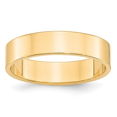5mm Lightweight Flat Band 14k Yellow Gold Engravable FLL050-10, MPN: FLL050-10, 886774481708