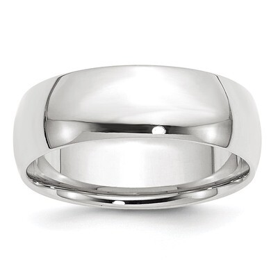 7mm Lightweight Comfort Fit Band 14k White Gold Engravable WCFL070-10, MPN: WCFL070-10, 886774504056