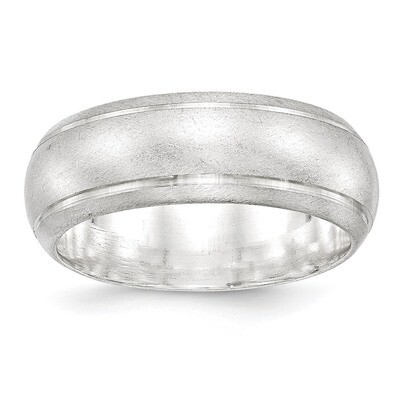 8mm Satin Finish Band - Sterling Silver QSFB080 by Chisel, MPN: QSFB080, 883957257112