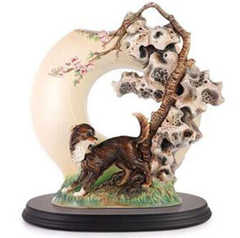 Franz Porcelain Shaggy Dog Vase Limited Edition FZ03478, MPN: FZ03478, 817714015172