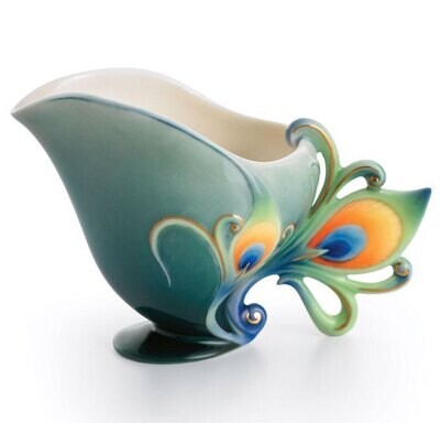 Franz Porcelain Creamer Peacock FZ01207, MPN: FZ01207, 837009008184