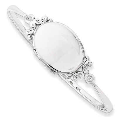 Locket Bangle Sterling Silver QB746, MPN: QB746, 191101181023