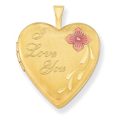 1/20 Gold Filled 20mm Enameled I Love You Heart Locket 1/20 Gold Filled 20mm QLS276-18, MPN: QLS276…