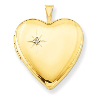 1/20 Gold Filled 20mm Diamond Heart Locket 1/20 Gold Filled 20mm QLS275-18, MPN: QLS275-18, 8839576…