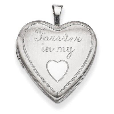 Forever In My Heart Locket Sterling Silver 20mm QLS315, MPN: QLS315, 883957568751