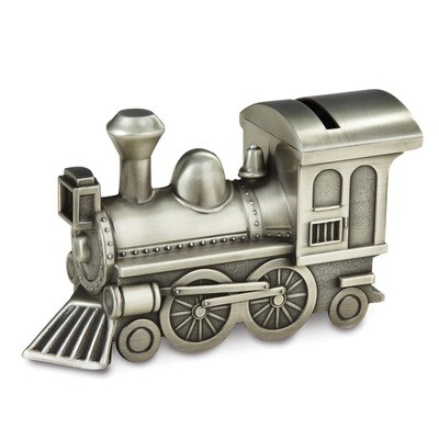Pewter Finish Train Bank Engravable GM18249, MPN: GM18249, 15227885415
