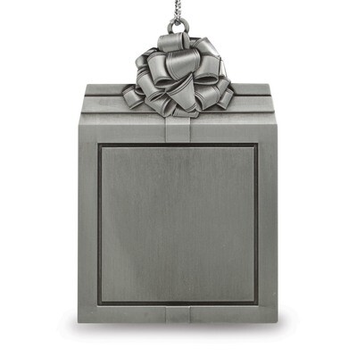 Pewter Gift Package Engraveable Ornament GM19171, MPN: GM19171,