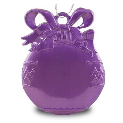 Pewter Purple Christmas Bulb Engraveable Ornament GM21928, MPN: GM21928,
