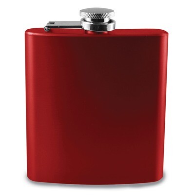 Red Engravable 6 oz Flask Stainless Steel GM13850, MPN: GM13850,