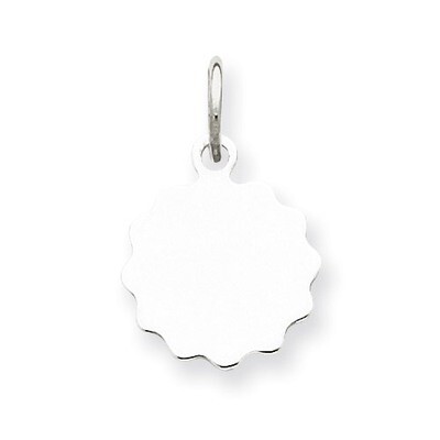 Disc Charm Engravable Sterling Silver QM413/18, MPN: QM413/18, 883957547626