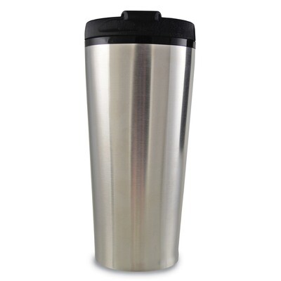 Silver Engravable 16 oz Travel Tumbler Stainless Steel GM13844, MPN: GM13844,