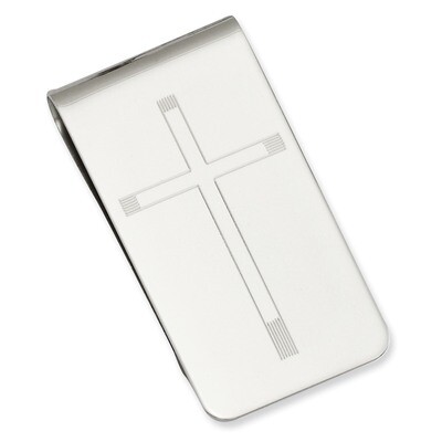 Cross Engravable Money Clip Rhodium-plated KW677, MPN: KW677, 191101076633
