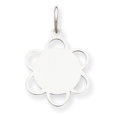 Disc Charm Engravable Sterling Silver QM428/18, MPN: QM428/18, 883957461304