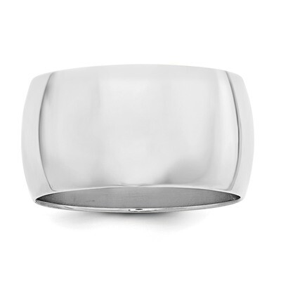 12mm Half Round Sterling Silver QWH120 Engravable, MPN: QWH120, 886774338750
