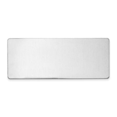 1 X 2 1 2 Aluminum Single Plate Polished by Jere Engravable, MPN: GL6676-PA-1,