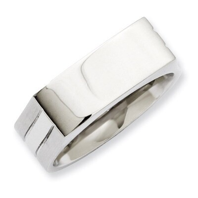 Polished Ring - Stainless Steel SR143 by Chisel, MPN: SR143, 886774237114