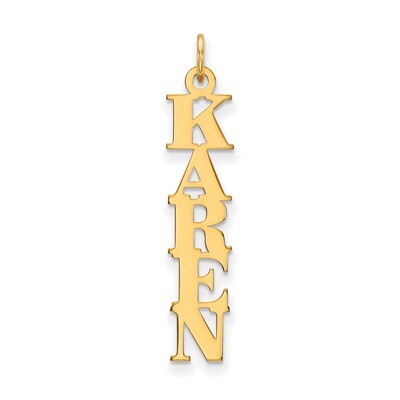 Cut-out Letters Nameplate 10k Gold 10XNA100Y, MPN: 10XNA100Y, 883957585970