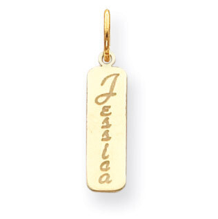 Vertical Nameplate 10k Gold 10XNA110Y, MPN: 10XNA110Y, 883957586014