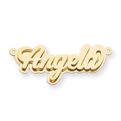 3D Nameplate 14k Gold Polished XNA242Y, MPN: XNA242Y, 883957972466