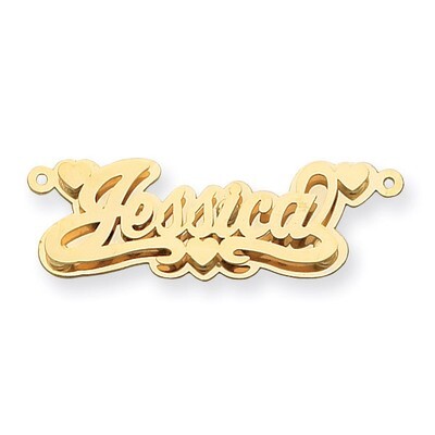 3D Nameplate 14k Gold Polished XNA241Y, MPN: XNA241Y, 883957972442