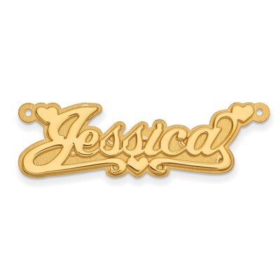 Polished 3D Nameplate 10k Gold 10XNA241Y, MPN: 10XNA241Y, 883957586724